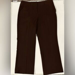 NWT Dressbarn Dark Brown Trousers, Women's Size 16